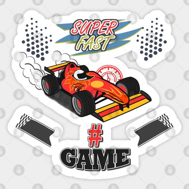 F1 Racing design Red Sticker by 1Nine7Nine